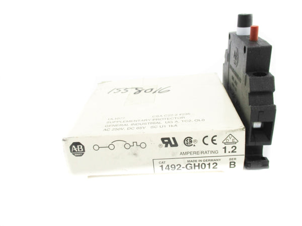 ALLEN BRADLEY 1492-GH012 SER. B 250VAC/65VDC 1.20A NSMP