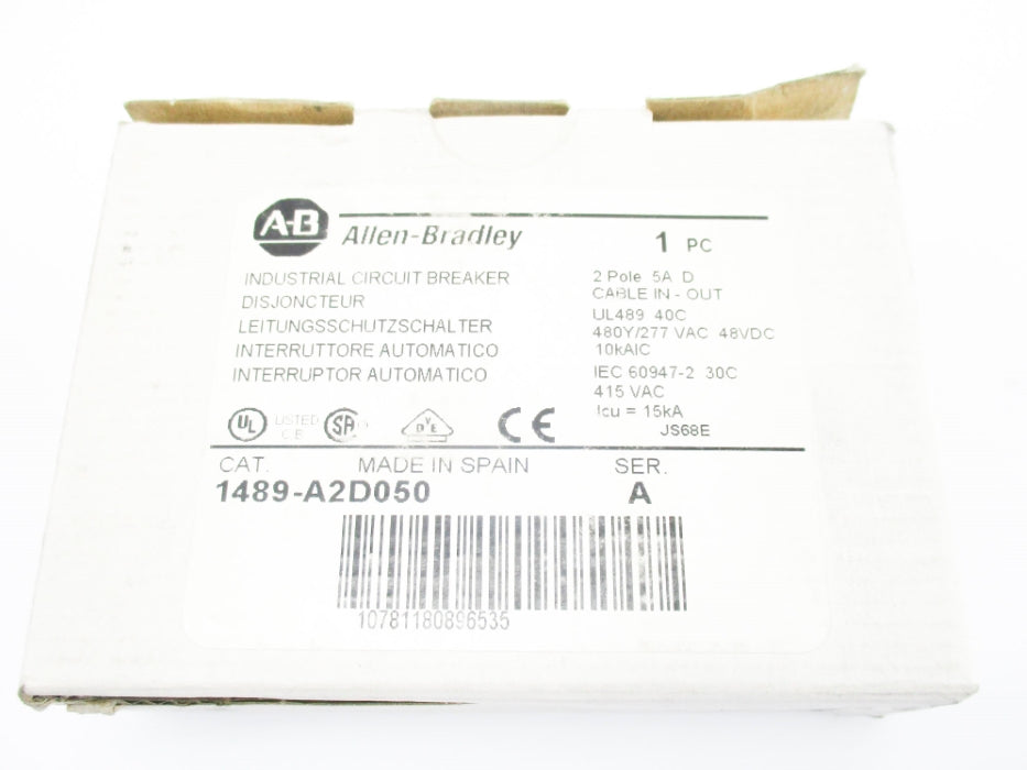 ALLEN BRADLEY 1489-A2D050 SER. A 277VAC/48VDC 5A NSMP