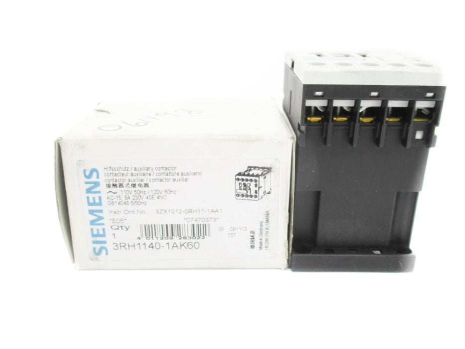 SIEMENS 3RH1140-1AK60 110/120V NSMP