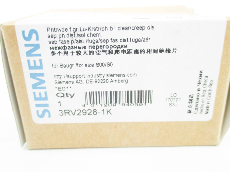 SIEMENS 3RV2928-1K NSMP