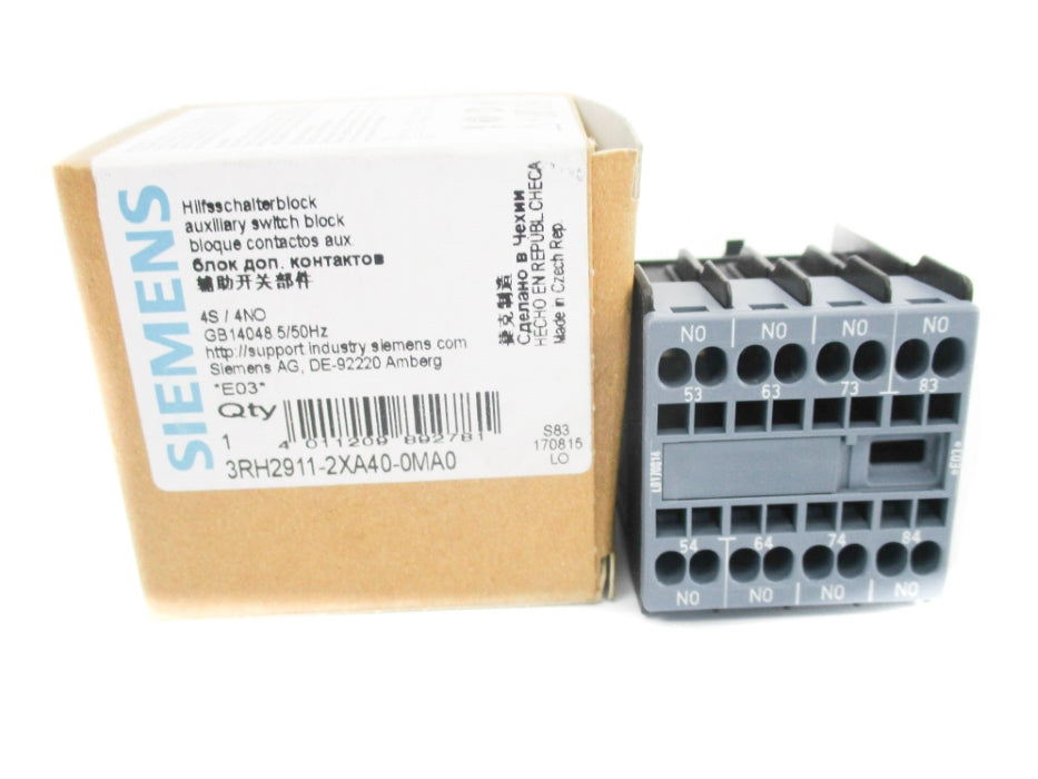 SIEMENS 3RH2911-2XA40-0MA0 NSMP