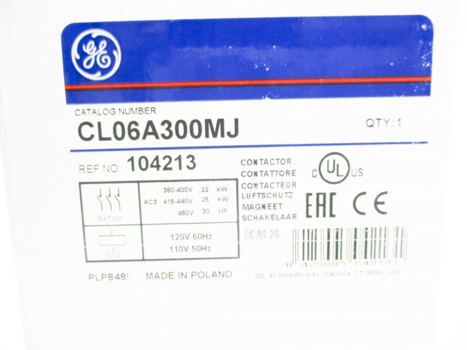 GENERAL ELECTRIC CL06A300MJ 110/120V NSMP