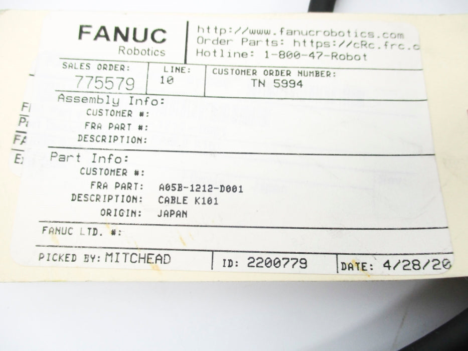 FANUC A05B-1212-D001 NSNP