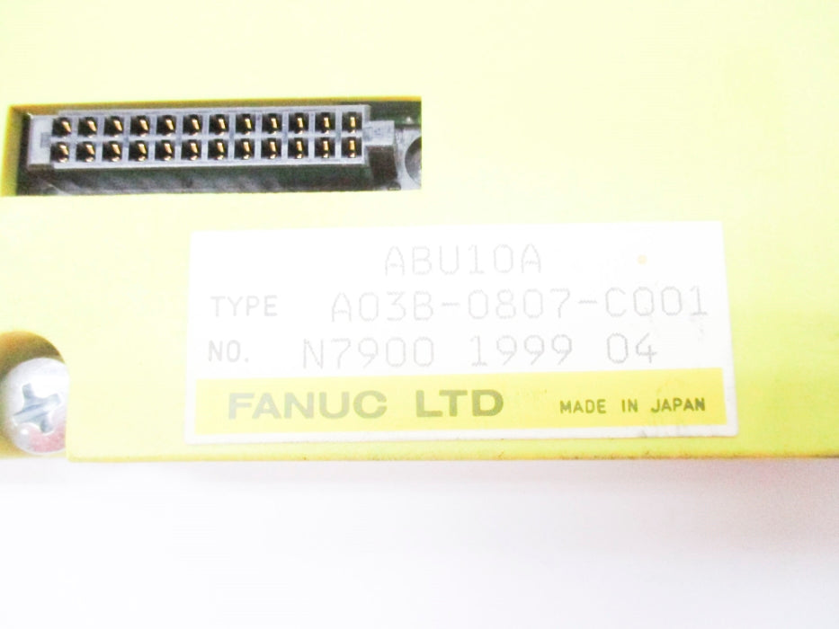 FANUC A03B-0807-C001 ABU10A UNMP
