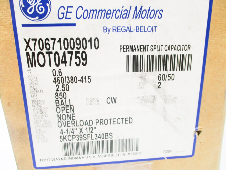 GENERAL ELECTRIC 5KCP39SFL340BS X70671009010 NSMP