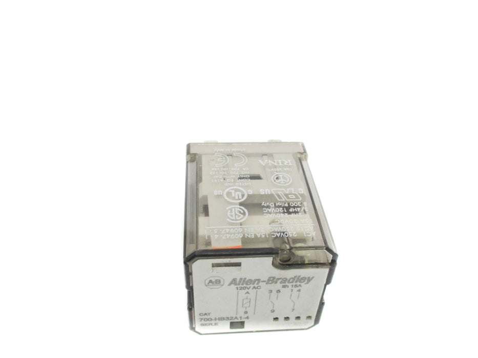 ALLEN BRADLEY 700-HB32A1-4 SER. E 120VAC 15A UNMP
