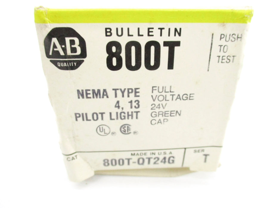 ALLEN BRADLEY 800T-QT24G SER. T (BK/YL) NSMP