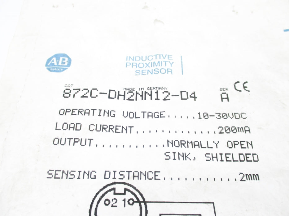 INDUSTRIAL SPARE PART 872C-DH2NN12-D4 SER. A NSMP