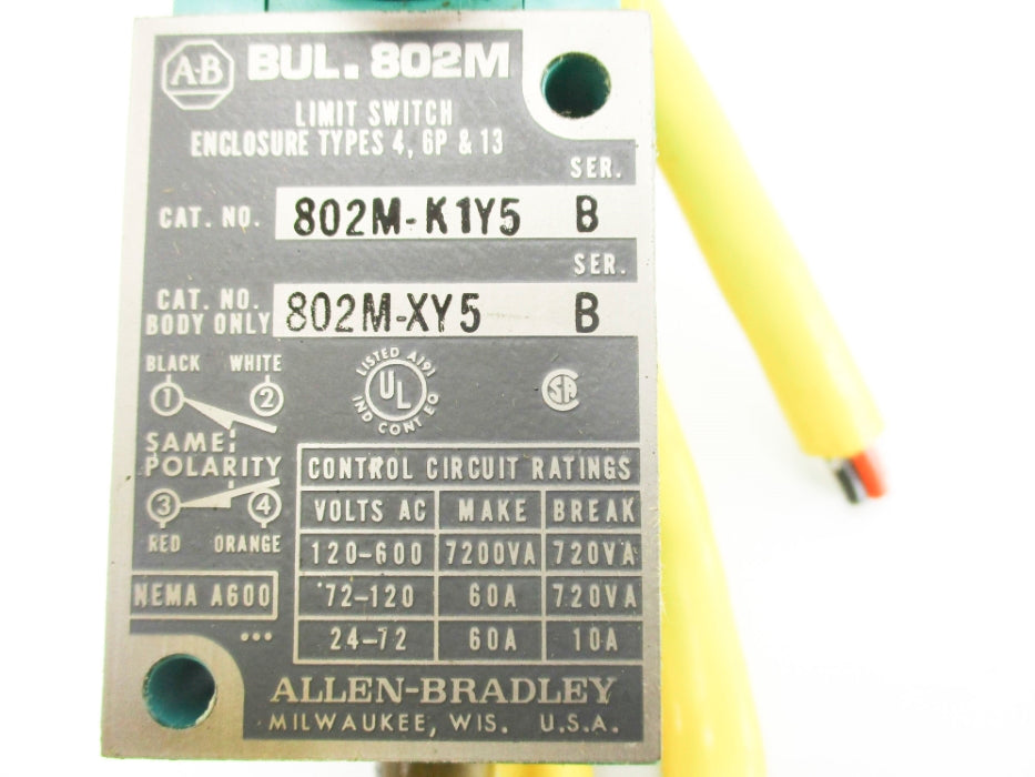 INDUSTRIAL SPARE PART 802M-K1Y5 SER. B UNMP