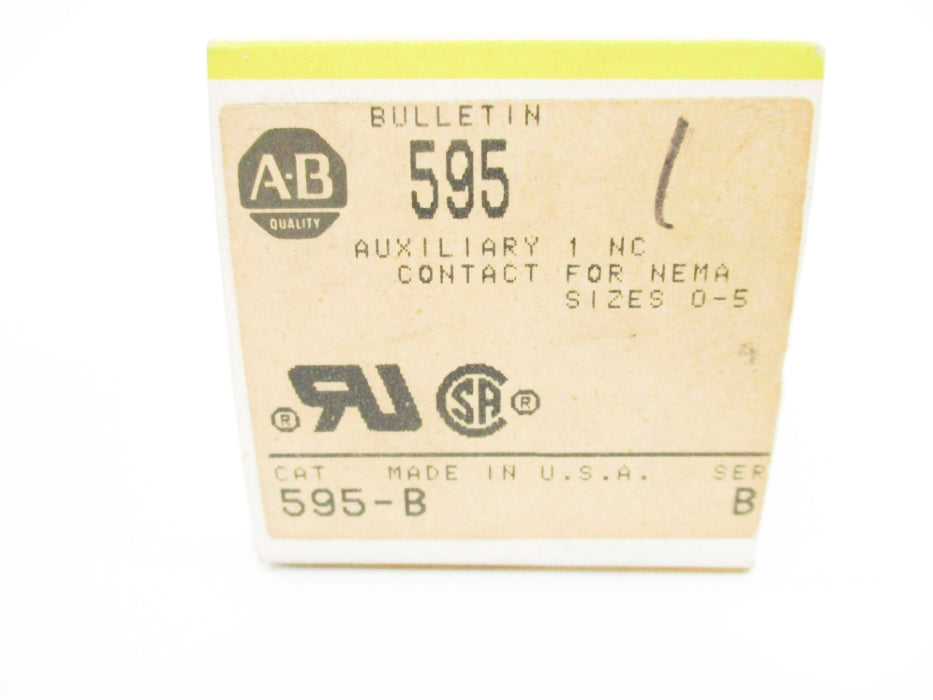 ALLEN BRADLEY 595-B SER. B (BK/YL) NSMP