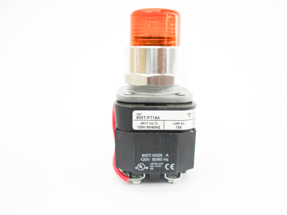 ALLEN BRADLEY 800T-PT16A SER. T (BR/WH) NSMP