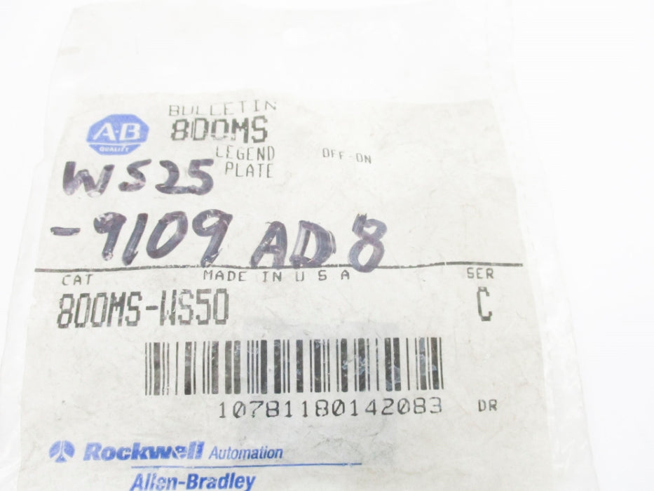 INDUSTRIAL SPARE PART 800MS-WS50 SER. C NSMP