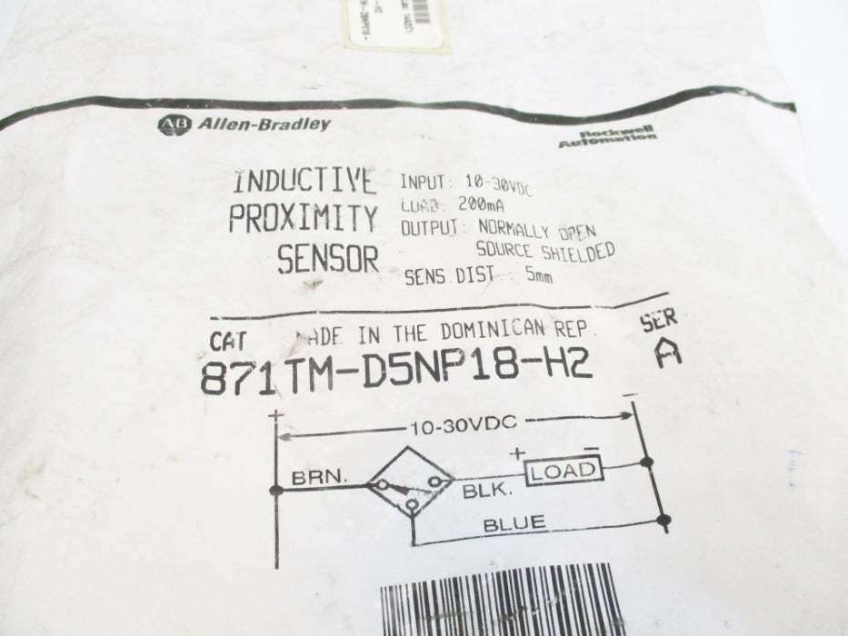 INDUSTRIAL SPARE PART 871TM-D5NP18-H2 SER. A NSMP