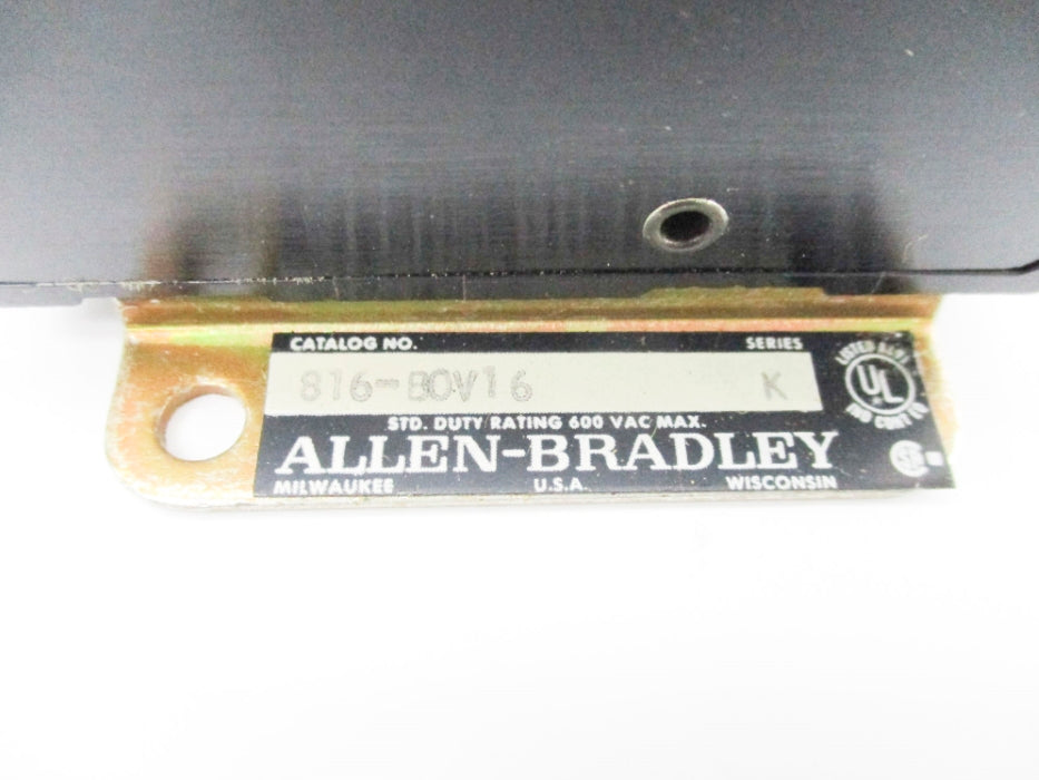 INDUSTRIAL SPARE PART 816-BOV16 SER. K UNMP