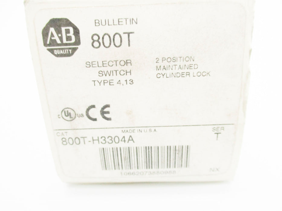 INDUSTRIAL SPARE PART 800T-H3304A SER. T (NO KEY) (WH) NSMP