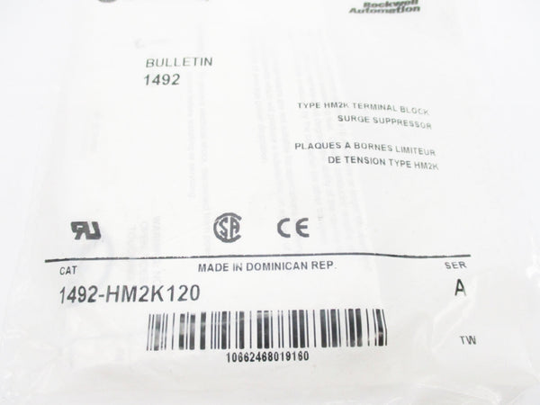 ALLEN BRADLEY 1492-HM2K120 SER. A NSMP