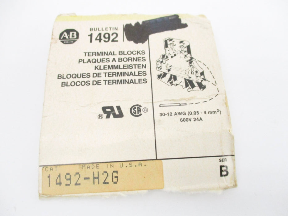 ALLEN BRADLEY 1492-H2G SER. B NSNP