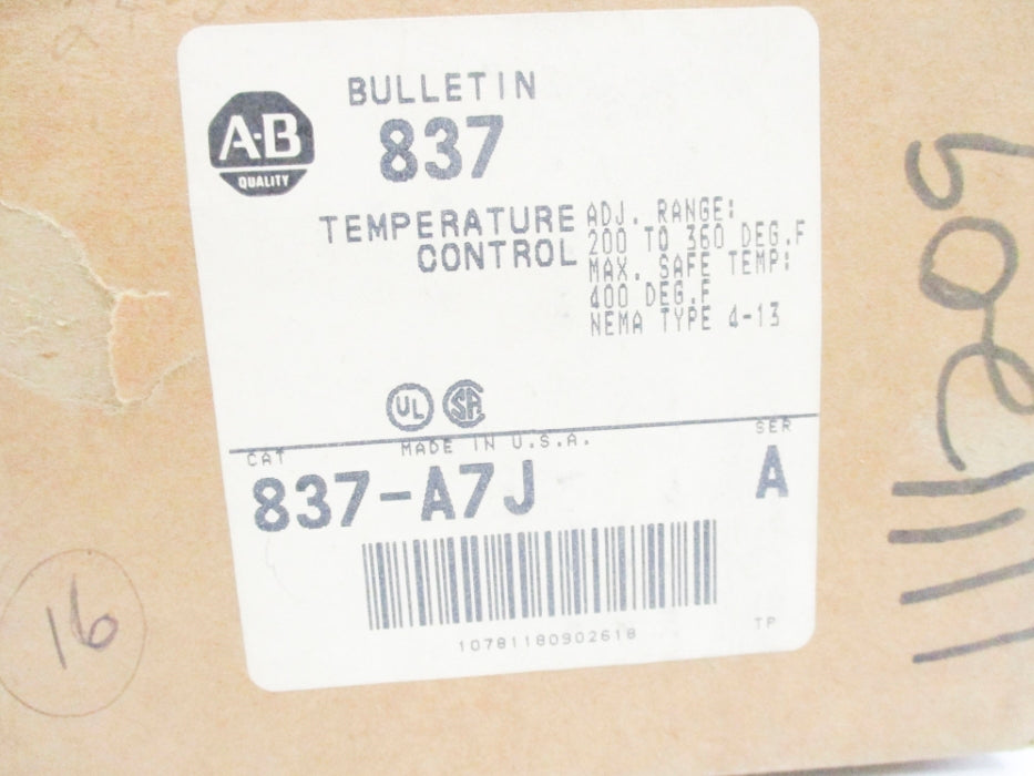 INDUSTRIAL SPARE PART 837-A7J SER. A 200-360'F (BR/WH) NSMP
