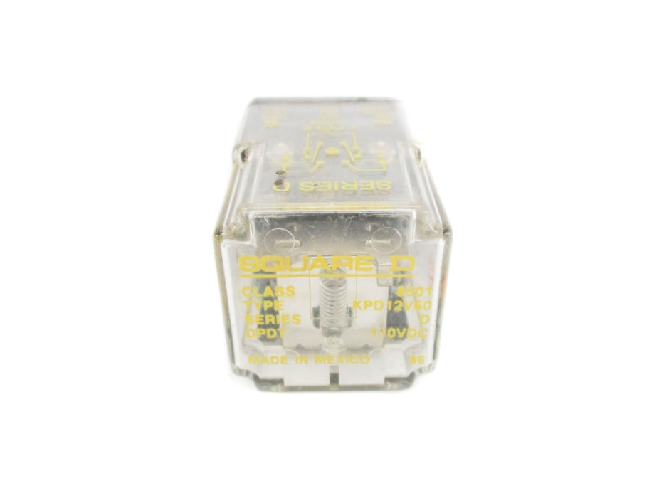 SQUARE D 8501KPD12V60 SER. D 110VDC 10A UNMP