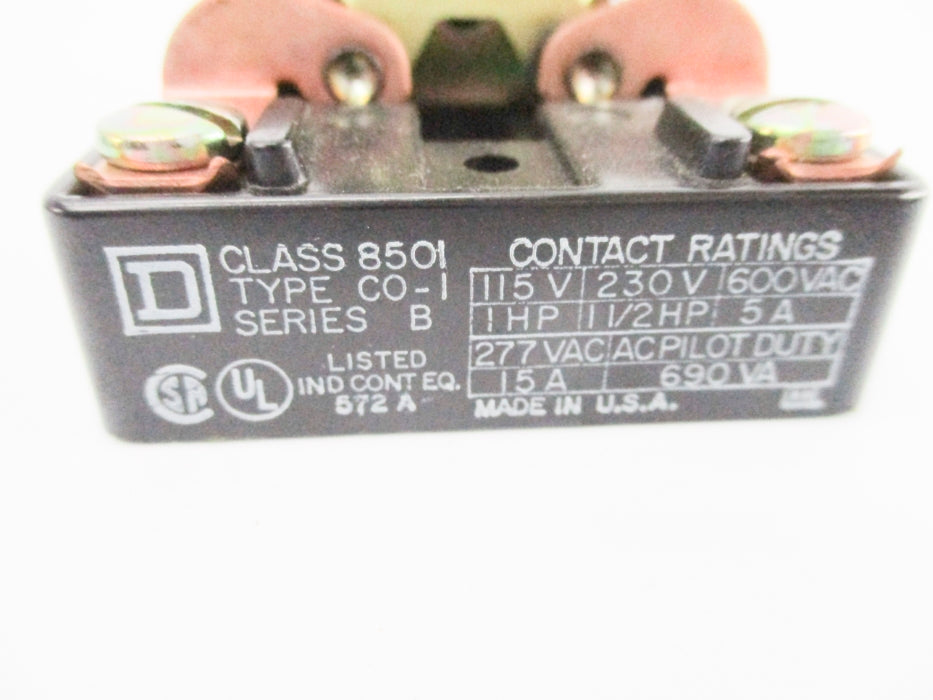 SQUARE D 8501CO-1 SER. B 12V 15A NSNP