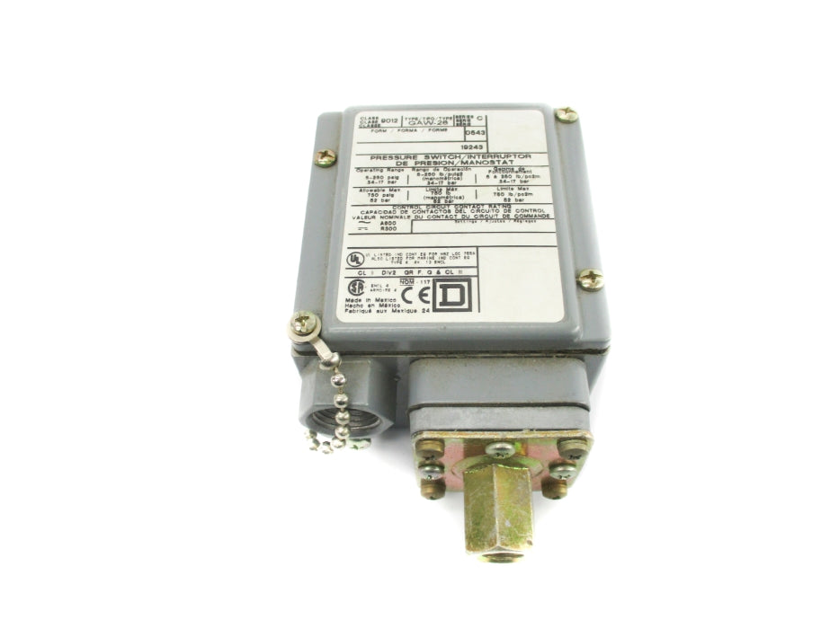 SQUARE D 9012GAW-26 SER. C 5-250PSI NSNP