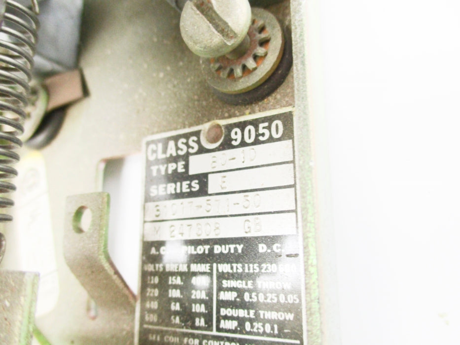 SQUARE D 9050BO1D SER. E UNMP