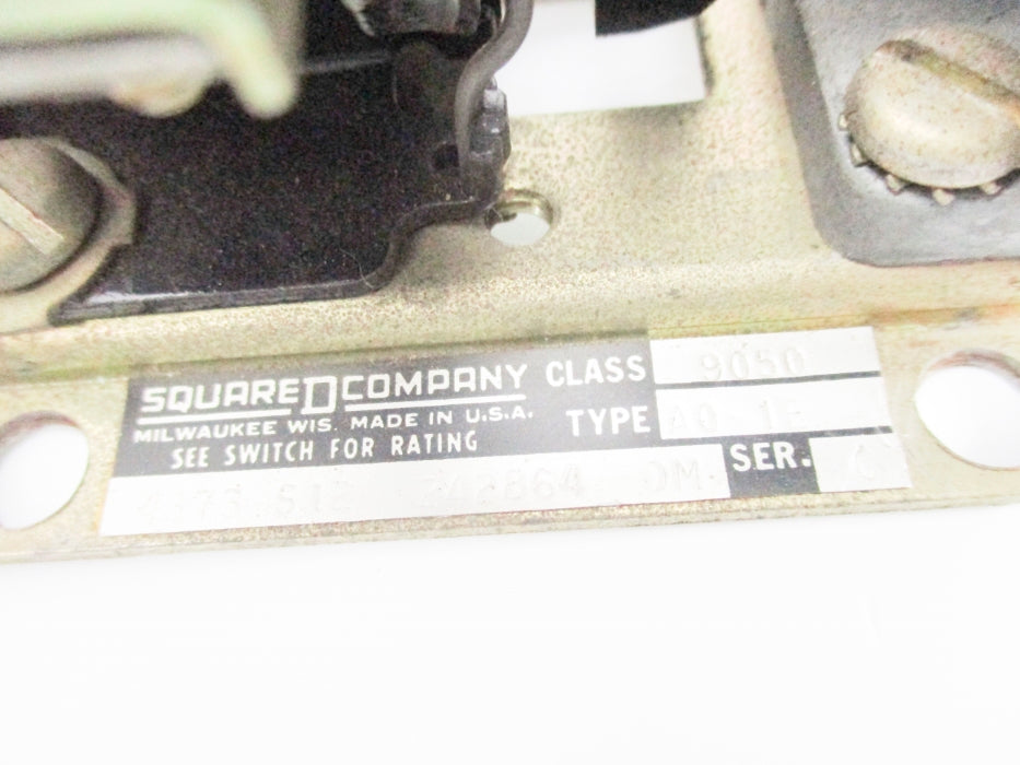 SQUARE D 9050AO1EV06 SER. C 440/480V UNMP