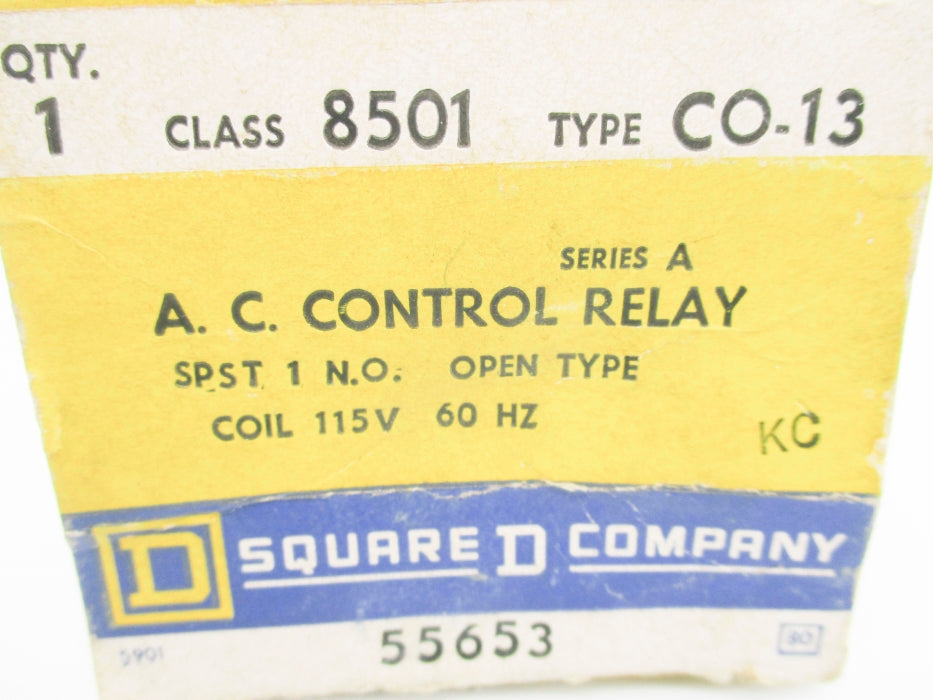 SQUARE D 8501CO13 SER. A 115V 5A NSMP
