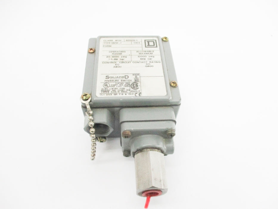 SQUARE D 9012GMW1 SER. C 20-1000PSIG NSNP