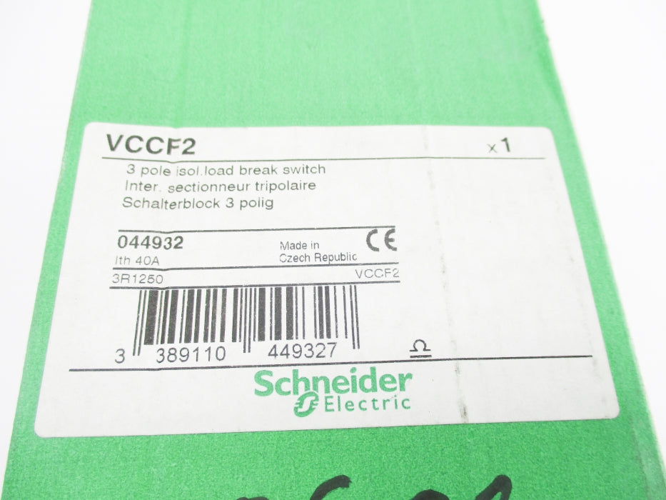 SCHNEIDER ELECTRIC VCCF2 600V 40A NSMP