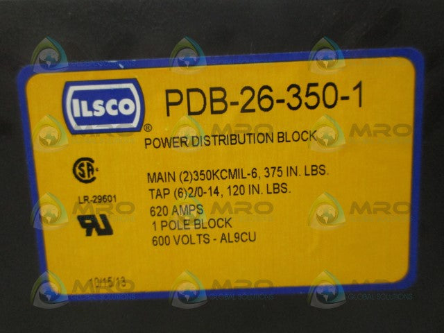 ILSCO PDB-26-3501 POWER BLOCK *NEW NO BOX*