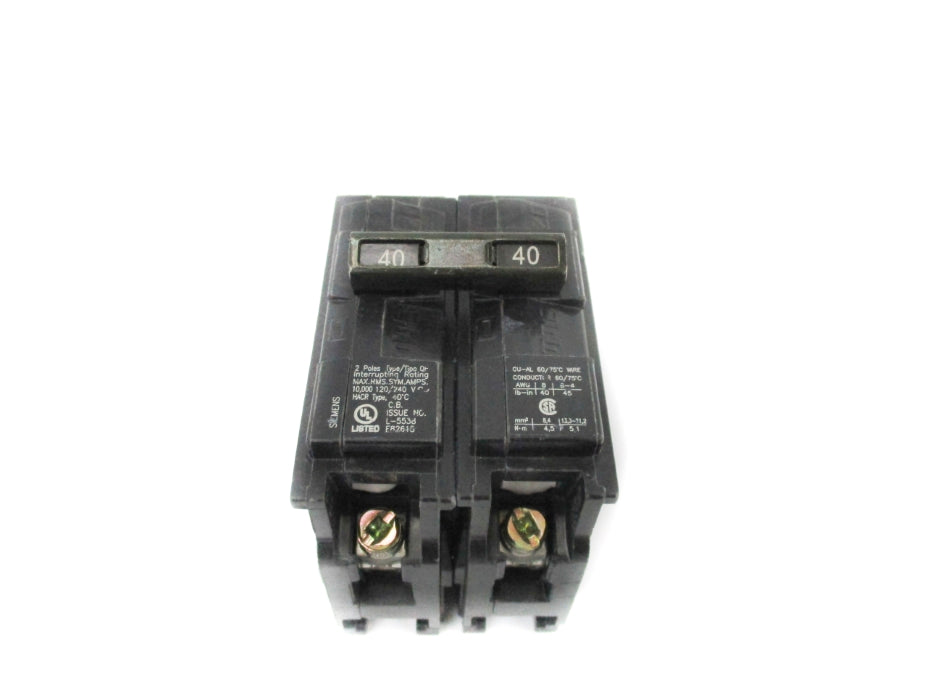 SIEMENS Q240 120/240V 40A NSNP