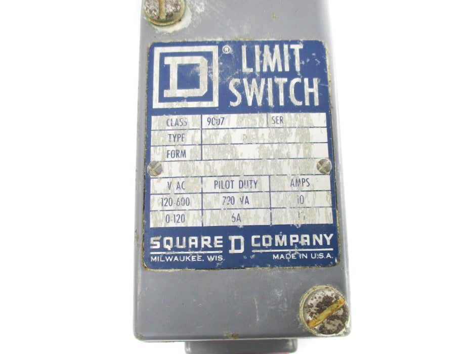 SQUARE D 9007B54E SER. A UNMP