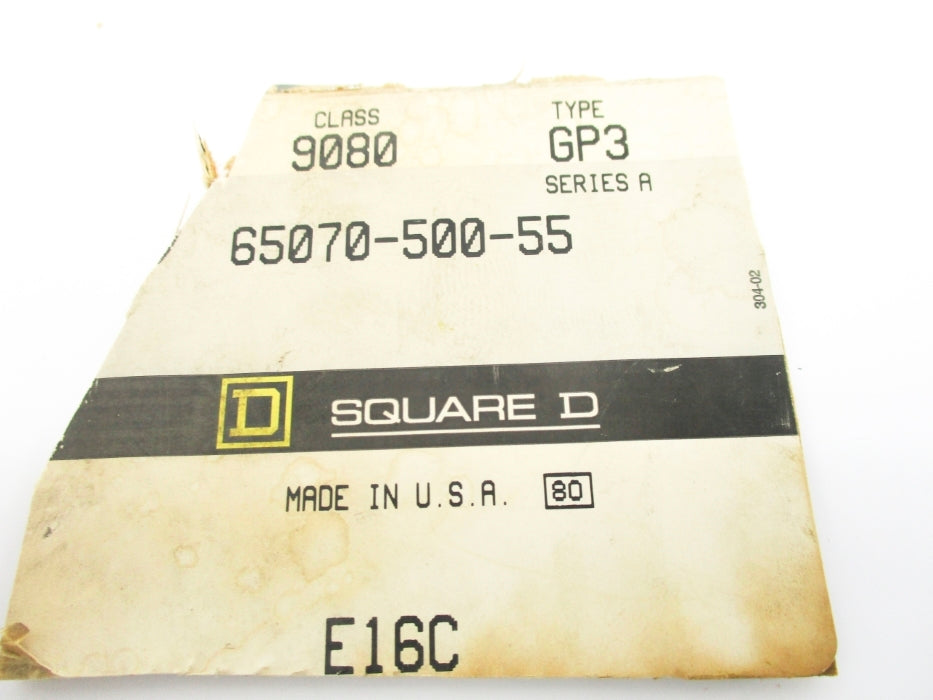SQUARE D 9080GP3 SER. A NSNP