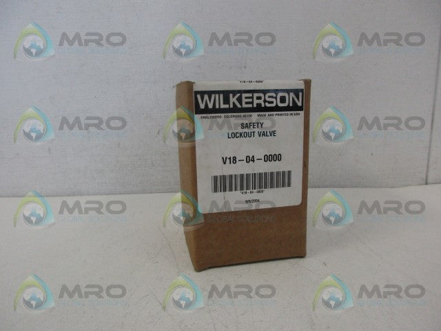 WILKERSON V18-04-0000 LOCKOUT VALVE *NEW IN BOX*