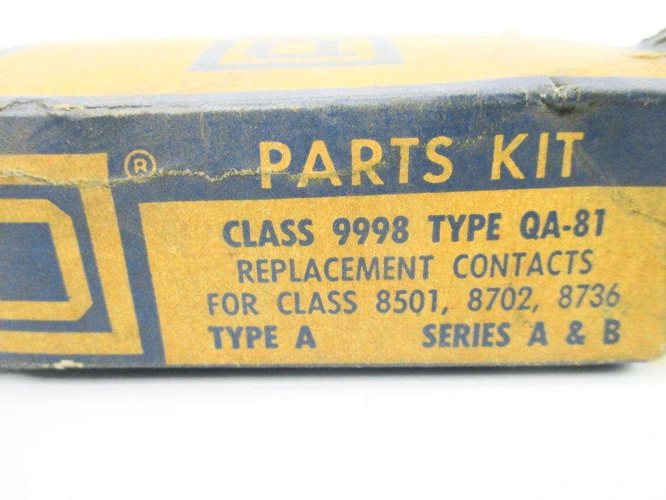 SQUARE D 9998QA81 SER. A & B NSMP