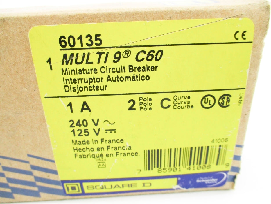 SQUARE D 60135 125-240V 1A NSMP