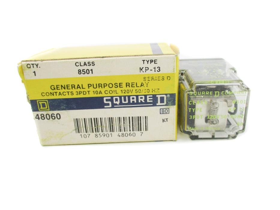 SQUARE D 8501KP13 SER. D 120V 10A NSMP