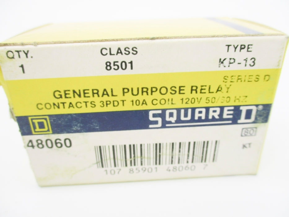 SQUARE D 8501KP13 SER. D 120V 10A NSMP