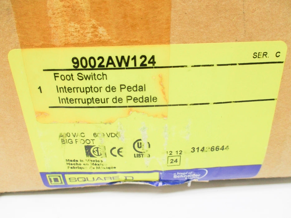 SQUARE D 9002AW124 SER. C NSMP