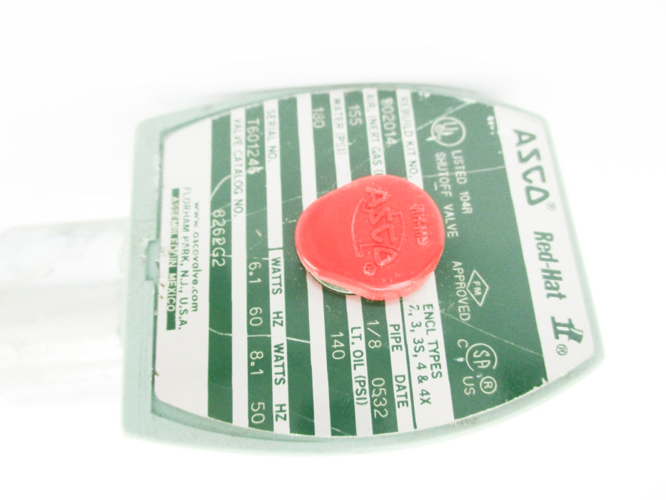 ASCO 8262G2 110-120V 155-180PSI NSNP