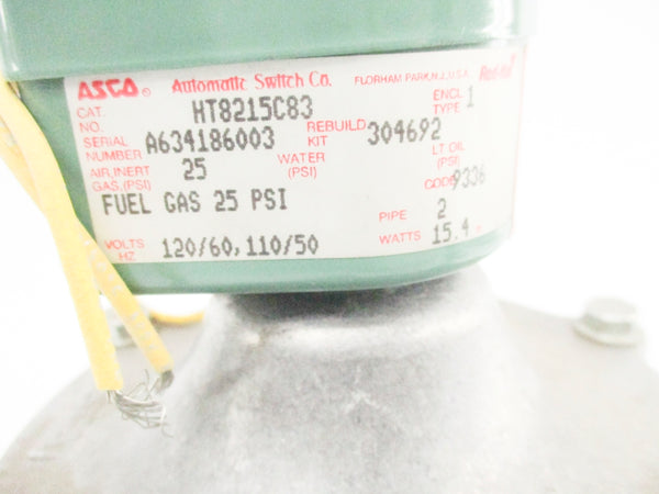 ASCO HT8215C83 110-120V 25PSI NSNP