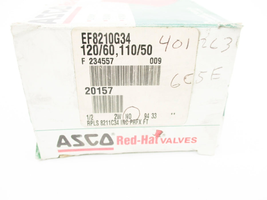 ASCO EF8210G34 110-120V 125-150PSI NSMP