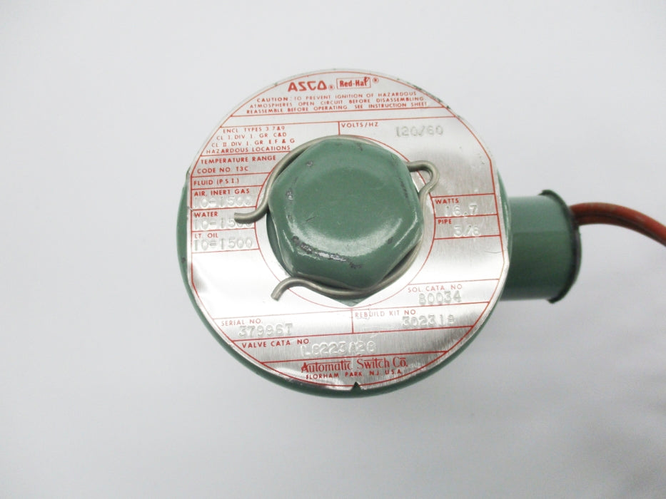 ASCO L8223A28 120V 10-1500PSI 3/8" UNMP