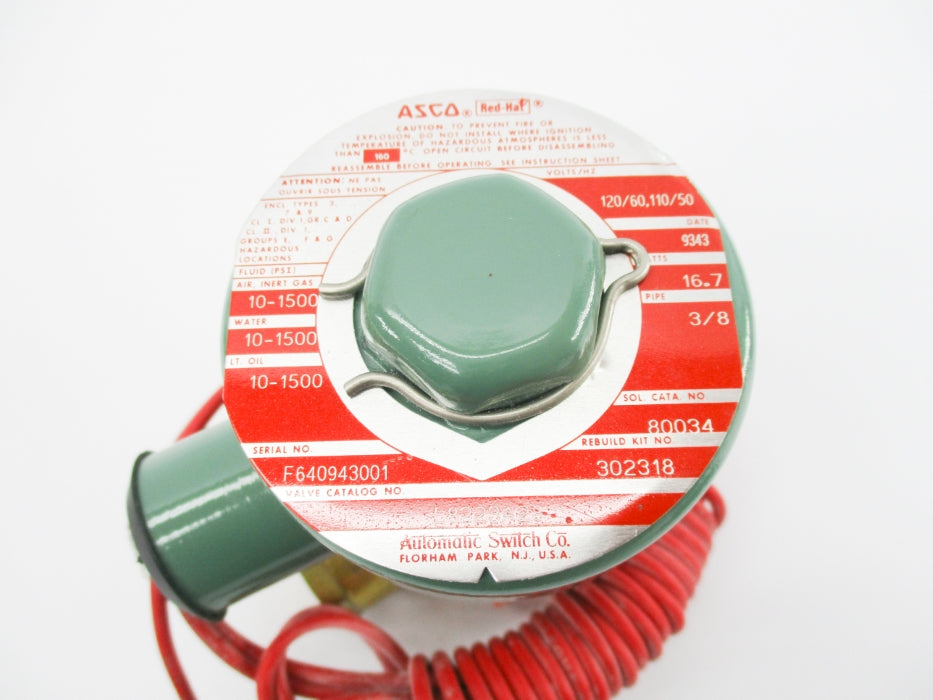 ASCO L8223A28 110/120V 10-1500PSI NSNP