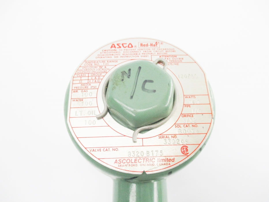 ASCO 8320B175 120/60 100PSI UNMP