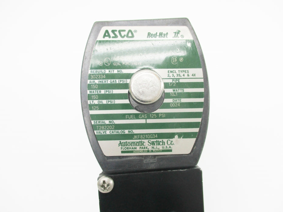 ASCO JKF8210G34 110/120V 125-150PSI NSNP