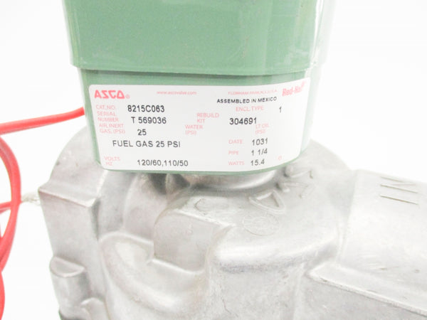 ASCO 8215C063 110/120V 25PSI 1-1/4" NSNP