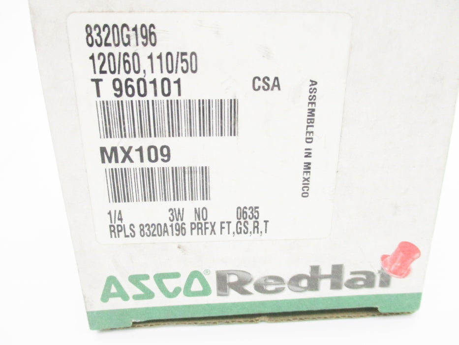 ASCO 8320G196 110/120V 70PSI NSMP