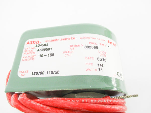 ASCO 8345B2 110/120V 10-150PSI 1/4" NSMP